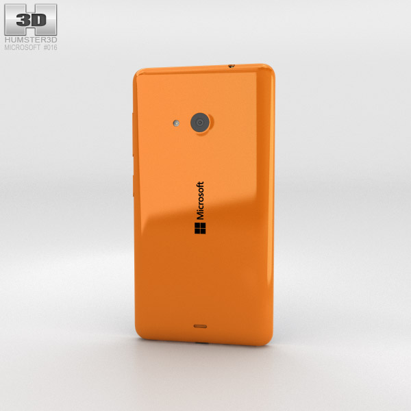 Microsoft Lumia 535 Orange 3D 모델 