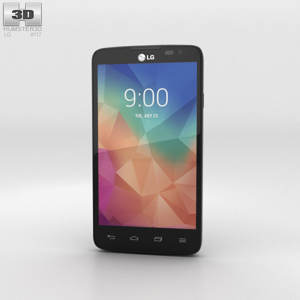 LG L60 Black 3D model