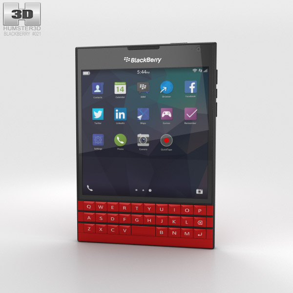 BlackBerry Passport Red 3D model