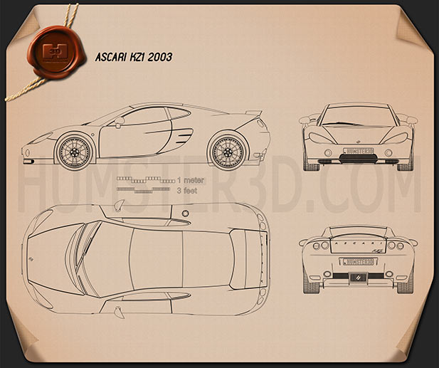 Ascari KZ1 2003 Blueprint