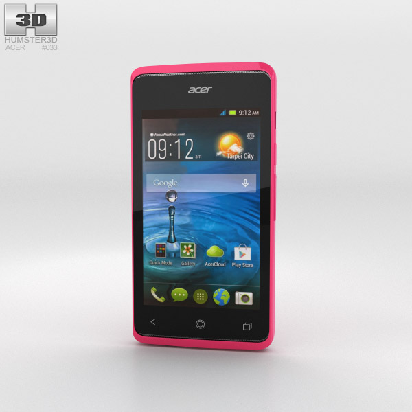 Acer Liquid Z200 Fragrant Pink 3Dモデル