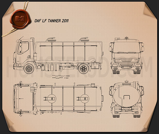 DAF LF Tanker 2011 設計図