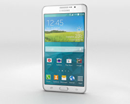Samsung Galaxy Mega 2 白い 3Dモデル