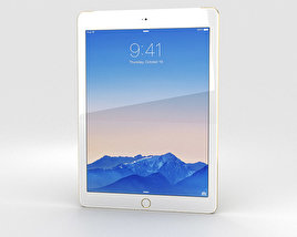 Apple iPad Air 2 Cellular 24K Gold Modelo 3D
