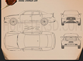 Чертеж dodge charger