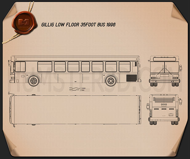 Gillig Low Floor Bus 2012 Blueprint
