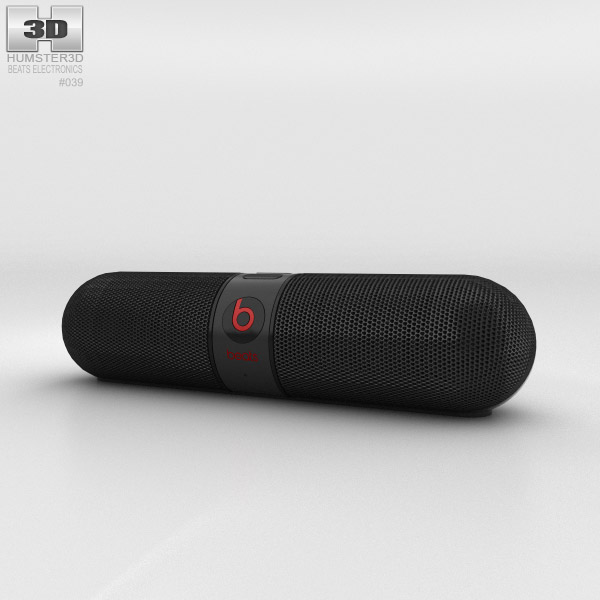 Beats Pill 2.0 Wireless Speaker Black 3D model