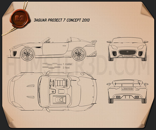 Jaguar Project 7 2013 테크니컬 드로잉