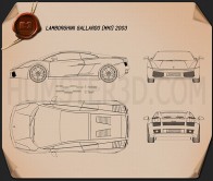 Lamborghini blueprint 3D Models Download - Hum3D