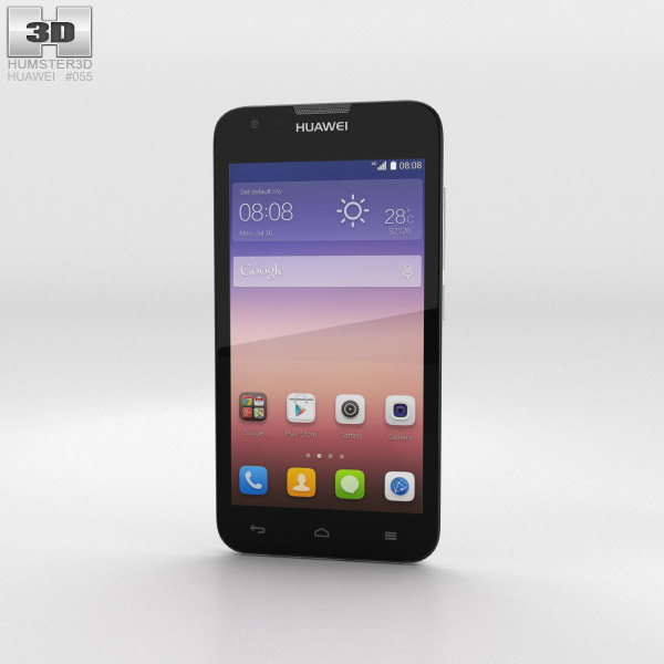 Huawei Ascend Y550 Branco Modelo 3d