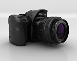 Pentax K-30 Black 3D 모델 