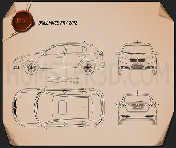 Brilliance BS2 (FRV) 2012  Креслення