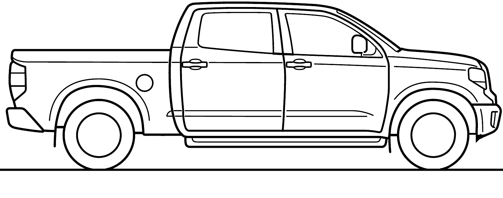 blueprint of a pickup