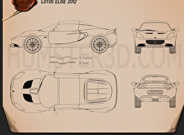 Lotus Elise 2012 Blueprint
