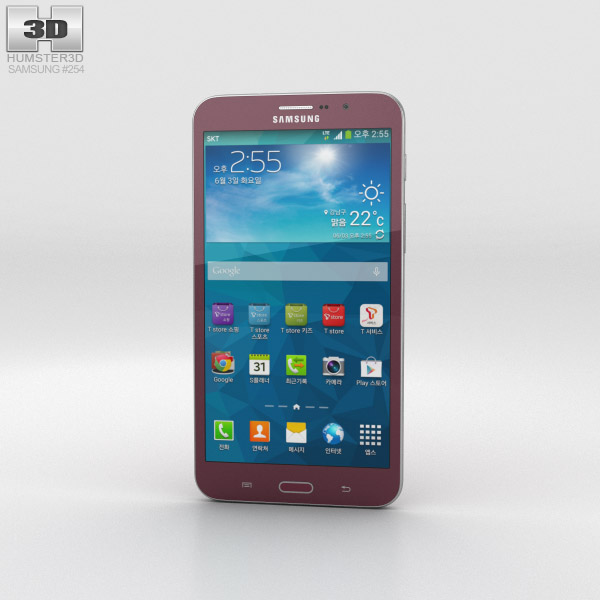 Samsung Galaxy W Red Modelo 3d