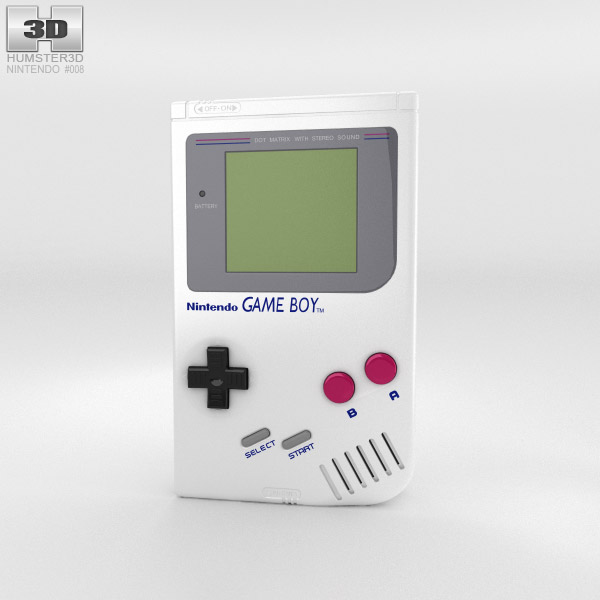 Nintendo Game Boy 3D 모델 