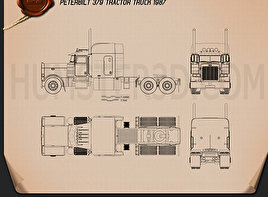 Truck blueprint Download - Hum3D