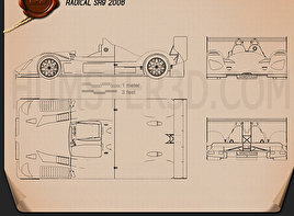 Racing car blueprint 3D Models Download - Hum3D