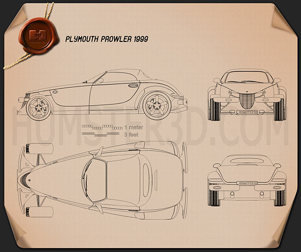 Plymouth Prowler 1999 設計図