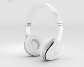 Beats by Dr. Dre Solo2 无线 耳机 白色的 3D模型