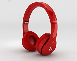 Beats by Dr. Dre Solo2 Wireless Headphones Red 3D model