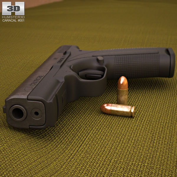 Caracal pistol Modelo 3D