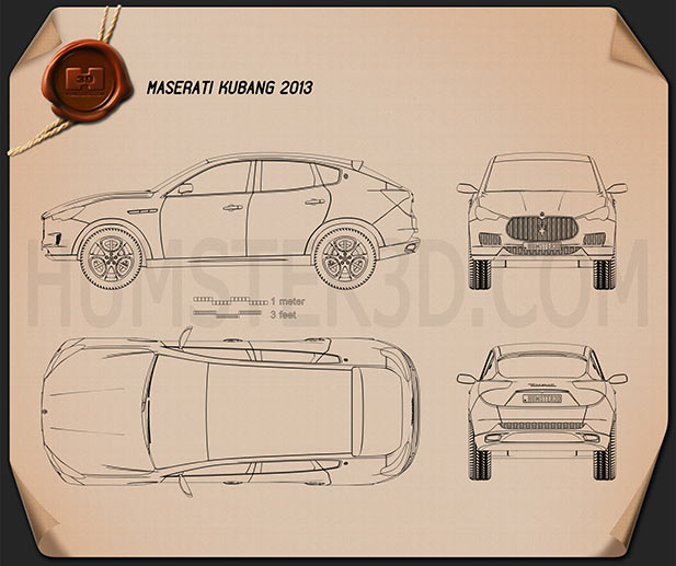 Maserati Kubang 2013 Disegno Tecnico