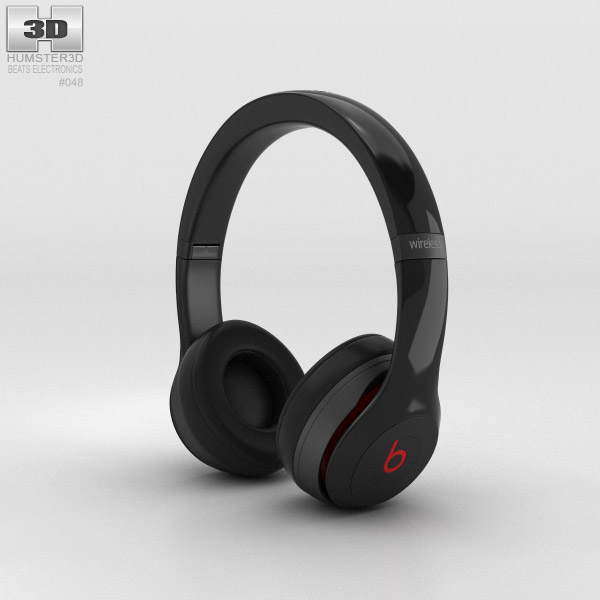 Beats by Dr. Dre Solo2 Wireless Headphones Black 3D model