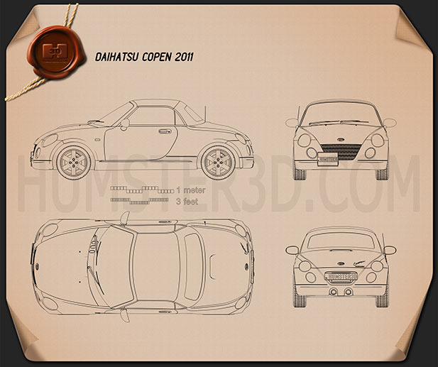 Daihatsu Copen 2011 設計図