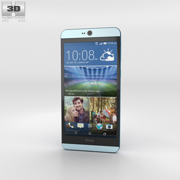 HTC Desire 826 Blue Lagoon Modèle 3D