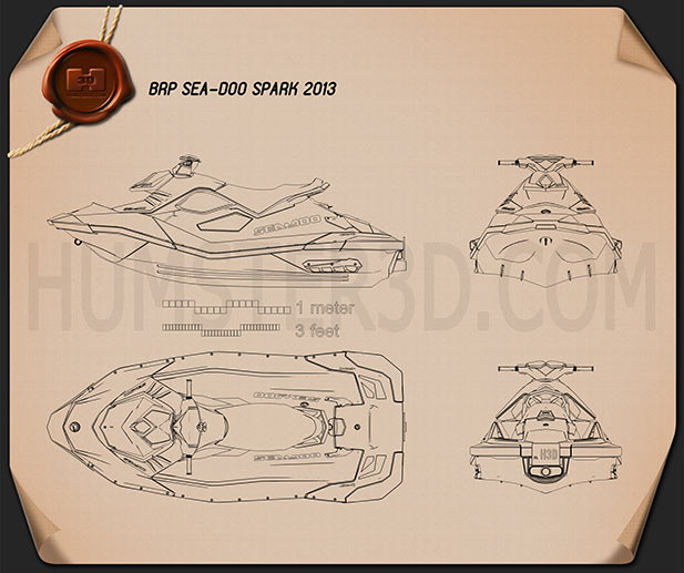 BRP Sea-Doo Spark 2013 設計図
