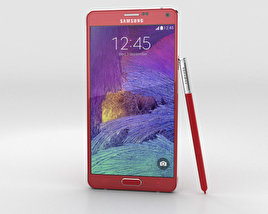 Samsung Galaxy Note 4 Velvet Red 3D model
