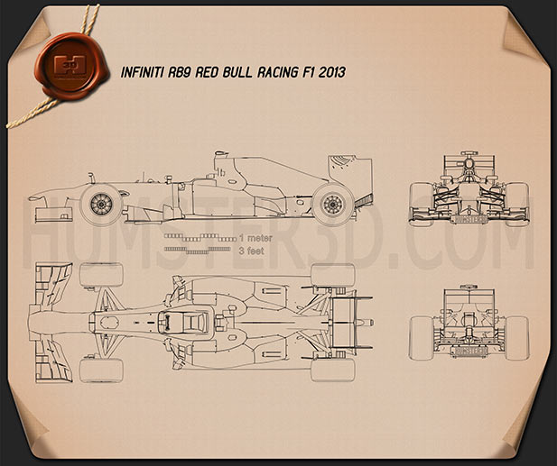 Infiniti RB9 Red Bull Racing F1 2013 Plano