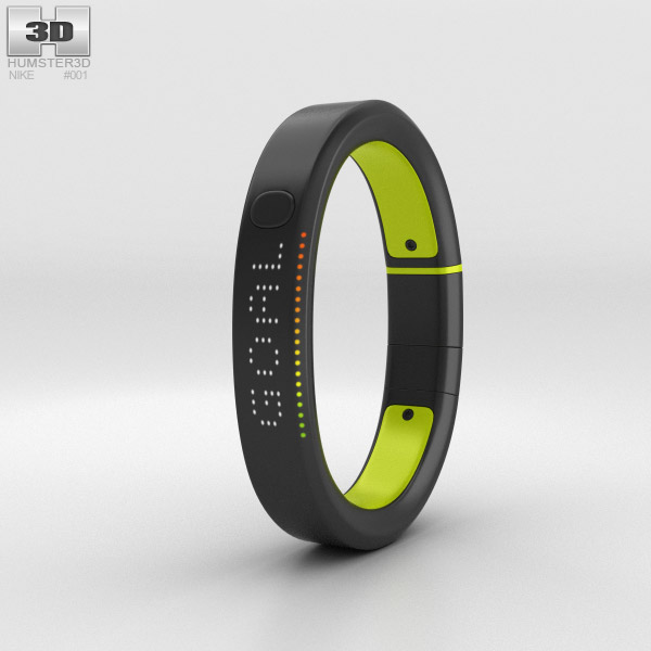 Nike+ FuelBand SE Volt 3D model