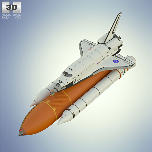 Space Shuttle Atlantis 3D 모델 