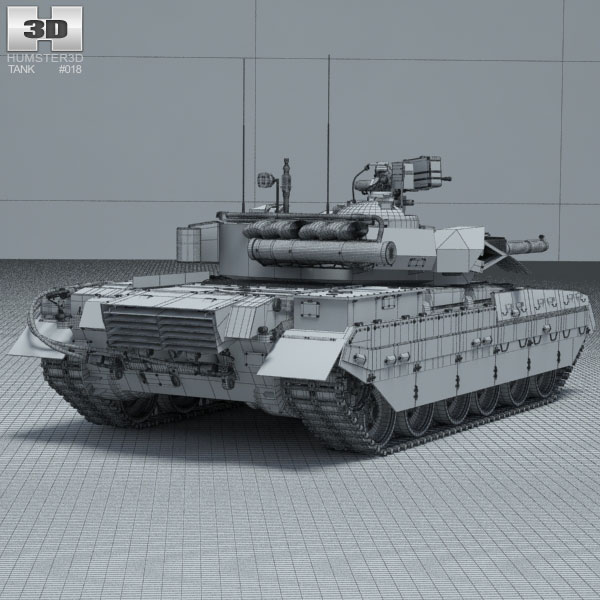 T-84U Oplot 3D model - Military on Hum3D