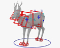 Roe Deer Low Poly 3D 모델 