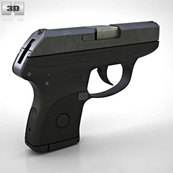 ruger-lcp-3d-model-weapon-on-hum3d