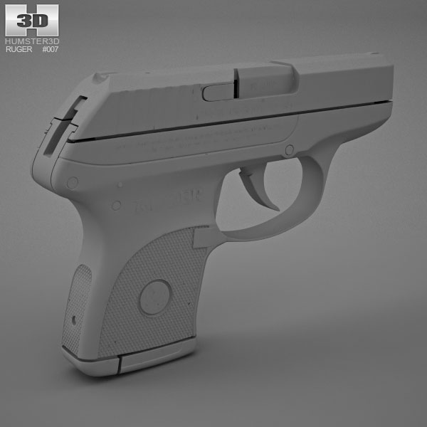 ruger-lcp-3d-model-weapon-on-hum3d