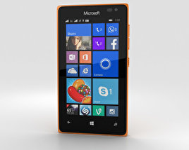 Microsoft Lumia 435 Orange 3D 모델 