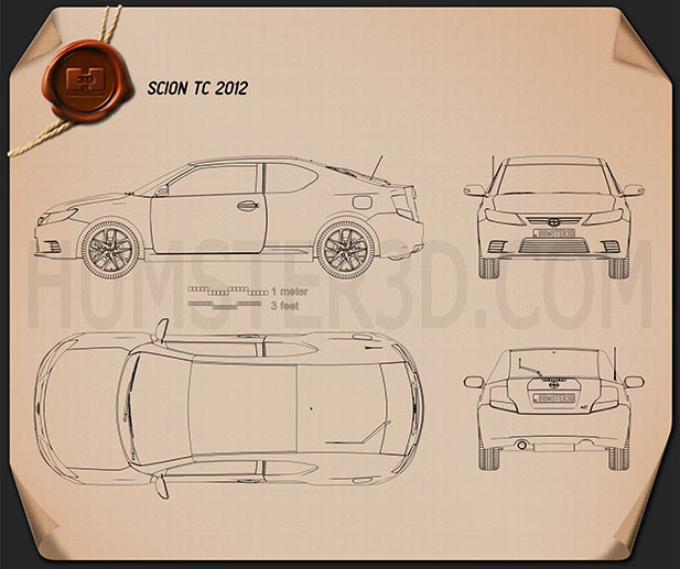 Scion tC 2012 Blueprint