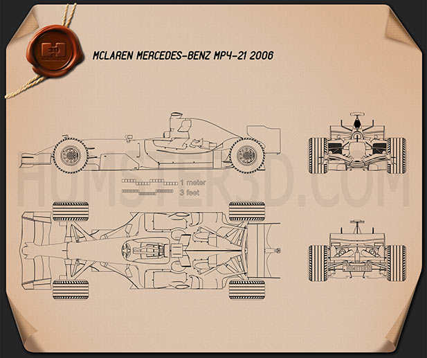 McLaren MP4-21 2006 蓝图