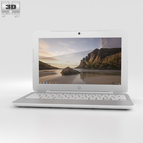 HP Chromebook 11 G3 Snow White Modelo 3d