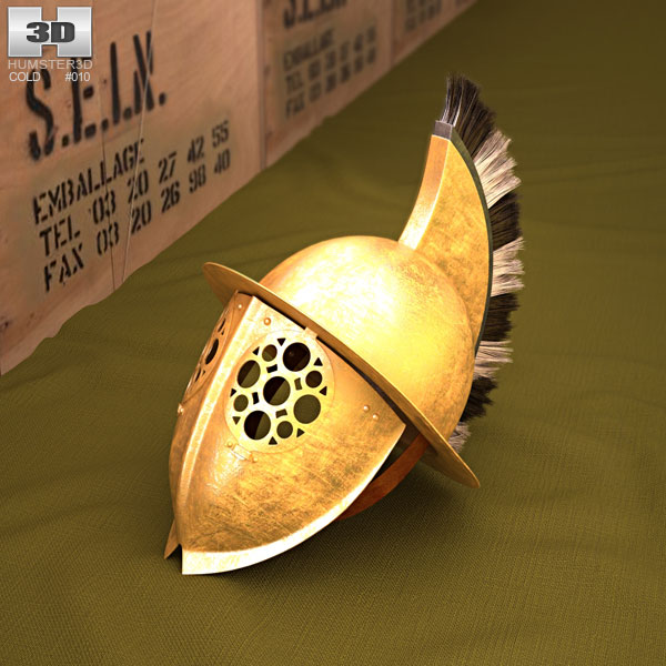 Thracian Gladiator Helmet 3D model