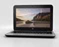 HP Chromebook 11 G3 Twinkle Black 3D 모델 