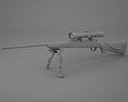 雷明登700步槍 3D模型