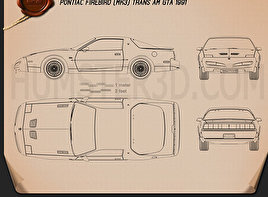 Muscle Car Blueprint Download Hum3d