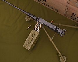 Browning M2 Modèle 3D