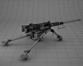 ブローニングM2重機関銃 3Dモデル