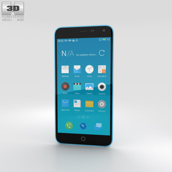 Meizu M1 Note Blue Modelo 3D